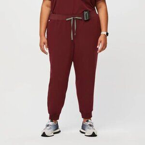 Figs Women's Burgundy Zamora Jogger Scrub Pants